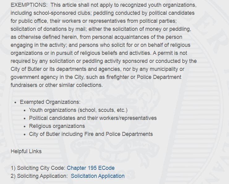 Photo taken from City Website 10-19-20