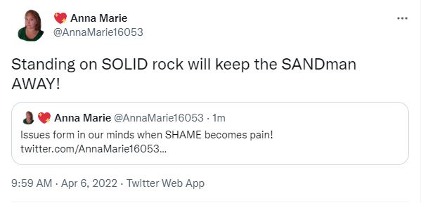 Bad DREAMS from the SandMAN are not ROCK SOLID💖Anna Marie